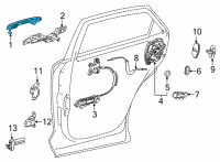 OEM 2022 Lexus NX350 HANDLE ASSY, FR DOOR Diagram - 69210-78070-J0
