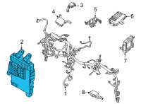 OEM 2022 Hyundai Tucson JUNCTION BOX ASSY-I/PNL Diagram - 91950-CW020