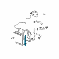 OEM Hummer H3 Radiator Mount Bracket Diagram - 25964055