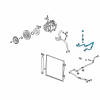 OEM 2007 Hummer H3 AC Tube Diagram - 15820856