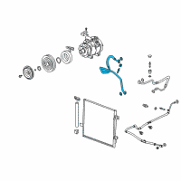 OEM 2008 Hummer H3 Hose & Tube Assembly Diagram - 15856049