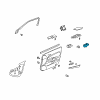 OEM 2011 Honda Accord Crosstour Switch Assembly, Power Window Master Diagram - 35750-TP6-A11