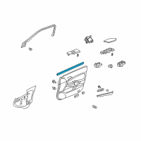 OEM 2015 Honda Crosstour Weatherstrip, R. FR. Door (Inner) Diagram - 72335-TP6-A01