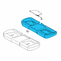 OEM 2013 Lincoln MKZ Seat Cushion Pad Diagram - DP5Z-5463840-B