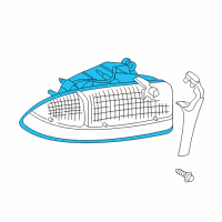 OEM 2001 Dodge Dakota Lamp-Front Combination Diagram - 55055173AD
