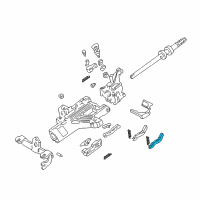 OEM Ford Explorer Sport Lock Lever Diagram - F5TZ-3D653-A