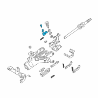 OEM 2000 Ford F-350 Super Duty Lever Assembly Diagram - F2TZ-3F527-A