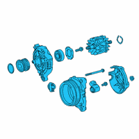 OEM Lexus UX200 Alternator Assembly With Regulator Diagram - 27060-24050