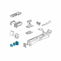 OEM 2001 Honda Civic Holder Assembly, Rear Cup (Graphite Black) Diagram - 83430-S5A-A01ZC