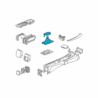 OEM Honda Civic Garnish Assy., Center Console *NH167L* (GRAPHITE BLACK) Diagram - 77295-S5A-A01ZB