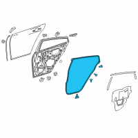 OEM 2016 Toyota Prius Surround Weatherstrip Diagram - 67872-47051