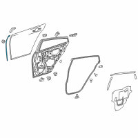 OEM Toyota Prius Front Weatherstrip Diagram - 67896-47011