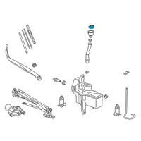 OEM 2019 Lexus UX200 Cap Washer A Diagram - 85316-76110