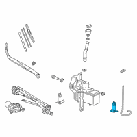 OEM 2020 Toyota Highlander Front Washer Pump Diagram - 85330-0E031