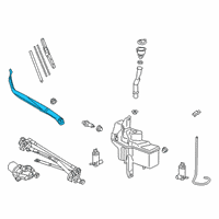 OEM 2020 Lexus UX200 Front Wiper Arm, Right Diagram - 85211-76040