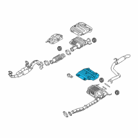 OEM Kia Sedona Panel-Heat Protector Diagram - 287944D000