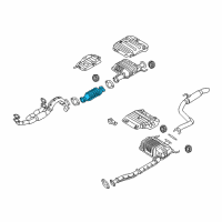 OEM 2006 Kia Sedona Catalytic Converter Assembly Diagram - 289503C620