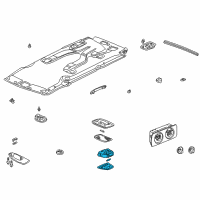 OEM 2001 Honda Odyssey Light Assembly, Interior (Prince) Diagram - 34250-S0X-A01