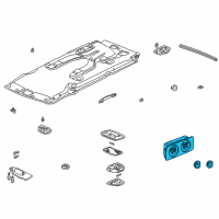 OEM 2004 Honda Odyssey Control Assy., RR. Heater *G50L* (RR) (LIGHT FERN) Diagram - 79660-S0X-A71ZA