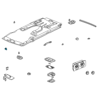 OEM 1999 Honda Odyssey Holder, Sunvisor *NH302L* (PALE QUARTZ) Diagram - 88217-S04-003ZD