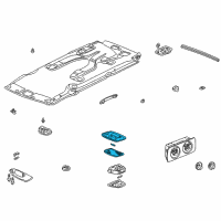 OEM 2000 Honda Odyssey Light Assembly, Interior (Mild Beige) Diagram - 34250-SV1-A01ZC