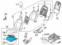 OEM 2022 Kia Seltos Pad Assembly-Front Seat Diagram - 88150Q5000