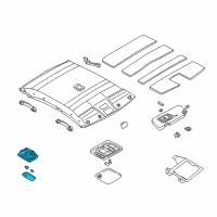 OEM Infiniti I30 Lamp Assembly-Map Diagram - 26430-2Y00A