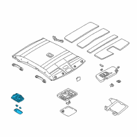 OEM 2003 Nissan Altima Lamp Assembly-Map Diagram - 26430-2Y00A