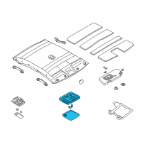 OEM 2000 Nissan Maxima Lamp Assembly-Room Diagram - 26410-2Y00C