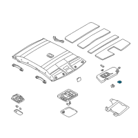 OEM 2002 Infiniti I35 Holder-SUNVISOR Diagram - 96409-3S501