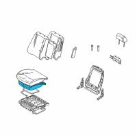 OEM Ford Fusion Seat Cushion Pad Diagram - 6E5Z-54632A23-A