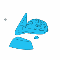 OEM 2016 Toyota Tundra Mirror Assembly Diagram - 87910-0C410