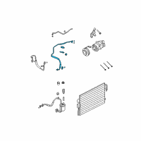 OEM 2009 Mercury Mariner AC Line Diagram - 9L8Z-19867-E