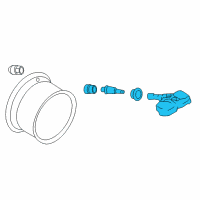 OEM Nissan Tire Pressure Sensor Kit Diagram - 40770-3YM1A