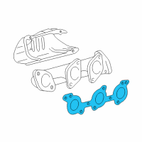 OEM 2000 Toyota Tacoma Manifold Gasket Diagram - 17173-62060
