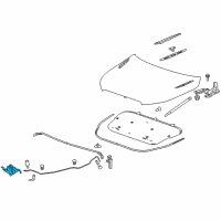 OEM 2012 Buick LaCrosse Latch Asm-Hood Primary & Secondary Diagram - 22788574