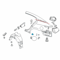 OEM 2019 Nissan Titan Spring - Gas Filler Lid Diagram - 78836-1CA0A