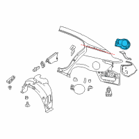 OEM 2021 Nissan Maxima Base Assy-Fuel Filler Diagram - G8120-4RAMB