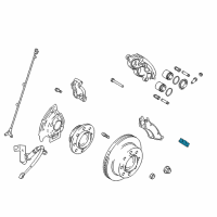 OEM 2007 Dodge Ram 2500 Clamp-Brake Anti-RATTLE Diagram - 5066245AA