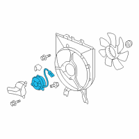 OEM 2009 Honda Odyssey Motor, Cooling Fan Diagram - 38616-RGL-A01