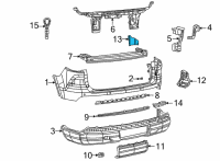 OEM Jeep SHIELD-FASCIA Diagram - 68488222AA