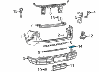 OEM 2021 Jeep Grand Cherokee L Reflex Diagram - 68408779AB