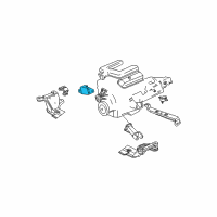 OEM 1999 Chevrolet Camaro Bracket-Engine Mount Diagram - 10265186