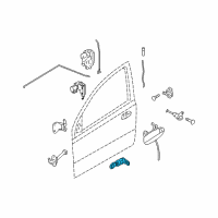 OEM Pontiac G3 Cylinder Kit, Front Side Door Lock (W/ Key)<See Guide/Conta Diagram - 93745827