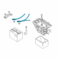 OEM 1997 Jeep Wrangler Battery Wiring Harness Diagram - 56009507