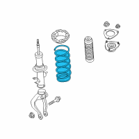 OEM 2017 Infiniti QX70 Front Spring Diagram - 54010-1CK2D