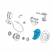 OEM BMW 323is Protection Plate Left Diagram - 34-11-1-158-985