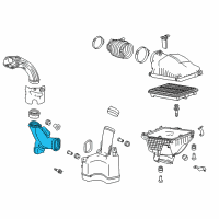 OEM 2018 Acura TLX Tube B, Air Intake Diagram - 17243-5J2-A00