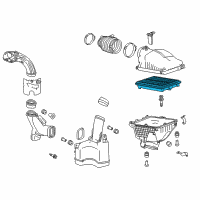 OEM 2019 Acura TLX Engine Air Filter Cleaner Element Diagram - 17220-5J2-A00