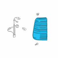 OEM 2005 Lexus LX470 Lens & Body Diagram - 81561-60700